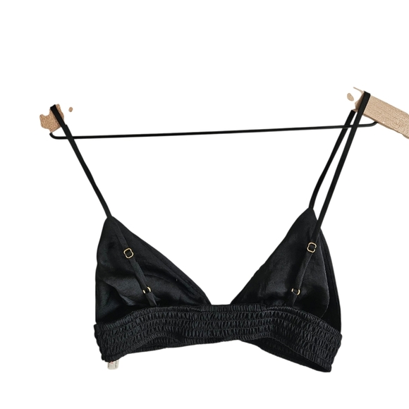 Free People Black Triangle Pullover Bra Bralette - Picture 2 of 7